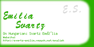 emilia svartz business card
